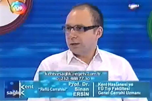 30 Haziran 2009 - Ege TV Kent ve Sağlık Programı Reflü Cerrahisi (Bölüm 2)